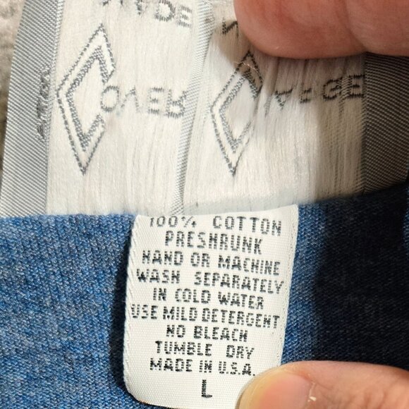 Vintage Cover Charge 100% Cotton Blue Patch Pocket Midi Dress Boho Whimsical - Picture 8 of 8